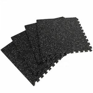 Tapis de sol en caoutchouc de gymnastique personnalisable absorbant les chocs rouleau haltérophilie Fitness tuile 3-12mm d'épaisseur - Product Image 2