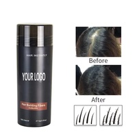 Poudre de fibres capillaires en kératine 27,5 grammes à tenue forte, personnalisable avec logo, pour traitement de la perte de cheveux, marque privée, vente chaude directe usine