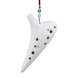Ocarina portable en céramique à 12 trous, tonalité Alto AC, accordage professionnel, timbre riche, instrument de musique pour l'apprentissage - Product Image 1