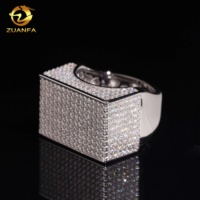 Nouvelle bague pour homme style hip-hop, en argent sterling 925, sertie de moissanite certifiée GRA