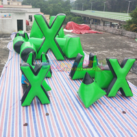 Bunkers de paintball gonflables de qualité commerciale en gros, barrières d'obstacles tactiques pour jeux de type Jersey, laser tag, bâche en PVC de 0,6 mm