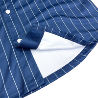 Vêtements de sport à rayures personnalisés chemises de baseball quantité minimale de commande bas séchage rapide respirant maillots de baseball pour hommes techniques imprimées bas quantité minimale de commande les jeunes