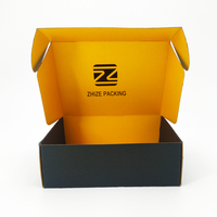 Boîte à chaussures en papier avec Logo personnalisé, coffret d'emballage de vêtements avec cannelures, pour expédition de courrier, 12 pièces