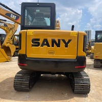 Excavatrices d'occasion SANY 60C 2023, 90% neuves, 60C 6 tonnes, mini-excavatrice sur chenilles d'occasion, excavatrice Sany 60 d'occasion