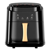 Friteuse à air tactile 8L avec 10 menus prédéfinis, 50-230 ℃   Température réglable, panier amovible, pour des repas sains sans huile
