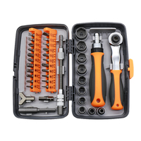 38PCSMultifunctional House-hold Alta calidad Reutilizable Mantenimiento Manual Destornillador Combinación Trinquete Juego de herramientas de llave de vaso