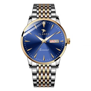 J6603 JLANDA Orologio Classico da Uomo e Donna con Doppio Calendario, Luminoso, Orologio al Quarzo per Coppie, Impermeabile in Acciaio Inossidabile - Product Image 4