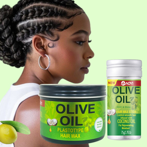 Cire coiffante professionnelle à l'huile d'olive pour <span class=keywords><strong>salon</strong></span>, contrôle des bords, mousse capillaire bouclante 4C, sérum protecteur thermique pour <span class=keywords><strong>coiffure</strong></span> - Product Image 3