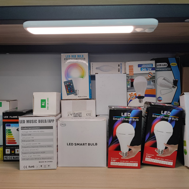 Motion Sensor Under Cabinet Lighting Wireless Remote Rechargeable Dimmable LED Closet Lights for Indoor Wardrobe Kitchen Hallway