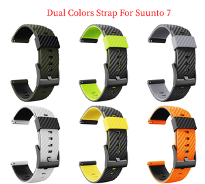Bracelet en silicone sport pour montre intelligente <span class=keywords><strong>Suunto</strong></span> 7 Bracelet de remplacement Bracelet en caoutchouc Correa pour <span class=keywords><strong>ceinture</strong></span> de poignet Suunto7 - Product Image 4