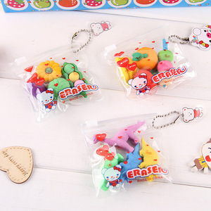 Fruit Animal Shaped 3D <b>Eraser</b> Promotional Stationery Gift Cartoon Pencil <b>Eraser</b> Fancy Cute Kids Erase Rubber 2022 - Product Image 2