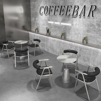 Ensemble de canapé et de table de style industriel en acier inoxydable, vente chaude, pour café, restaurant