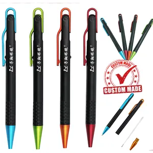 Black cheap branded plastic pens personalised plastic pens with custom logo for promotionall stationary gifts