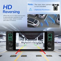 Autoradio Podofo 5,1 pouces avec écran Incell, autoradio simple DIN, CarPlay sans fil, Android Auto, lecteur MP5 de voiture 1 DIN, type C USB, OEM d'usine