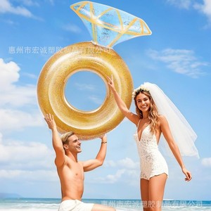 Inflatable Diamond Swimming Ring 40Cm Adult Pool Float For Beach And Water Parks Environmentally Friendly Pvc Material - Product Image 1