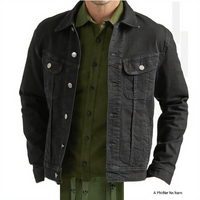 Veste de moto pour homme en toile de style cowboy, décontractée, d'hiver, de haute qualité, respirante, à capuche, coupe ajustée, polyester/coton