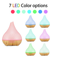 Diffuseur d'huiles essentielles à motif craquelé, humidificateur ultrasonique d'aromathérapie, diffuseur d'arômes 400 ml à ouverture inclinée
