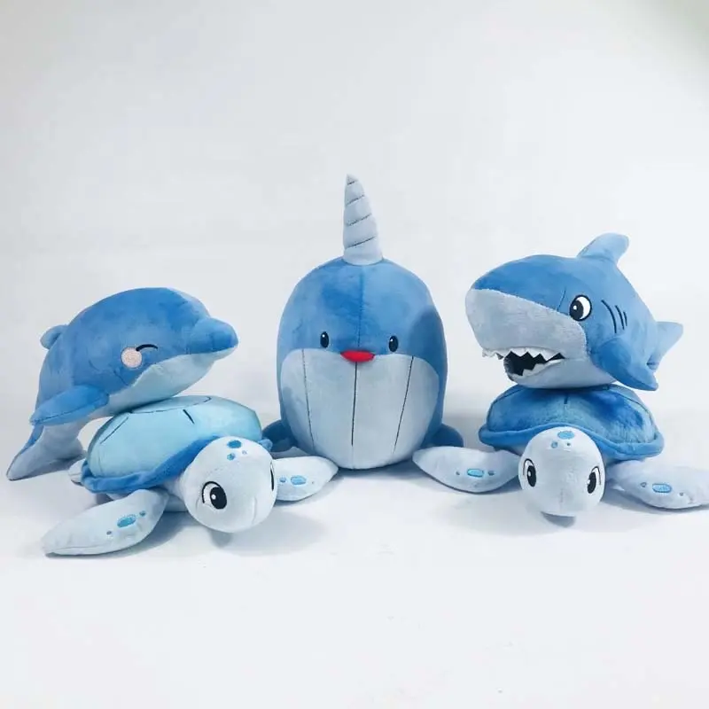 Custom stuffed educational soft sea animal whale plush toy plush toy shark