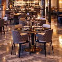 Ensemble table et chaises JEILI pour restaurants commerciaux modernes avec banquette, idéal pour les projets hôteliers de luxe
