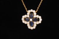 DEYIN produits personnalisés en gros 925 argent 2.75ct coupe ronde laboratoire cultivé quatre feuilles clou de girofle pendentif collier bijoux fins femmes