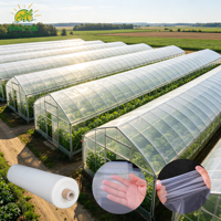 Film pour serre agricole à haute transmission lumineuse, bâche plastique anti-buée pour la protection des cultures