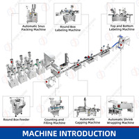 Machine d'emballage automatique de sachets de poudre de snus, ligne de remplissage, de comptage, de bouchage et d'étiquetage pour petites pochettes et boîtes en plastique de snus