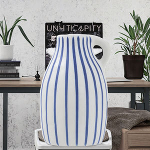 Jarrón de Porcelana Nórdico Simple con Diseño de Barriga Grande para Arreglos Florales de Mesa o Adornos Decorativos para Bodas - Product Image 3