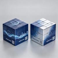 Puzzle 3x3 personnalisé avec peinture à l'huile UV, motif paysage cubain magique et porte-clés cube pour logo ou motif personnalisé