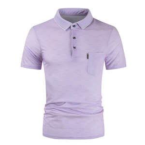 Chemises polo Nouveau design Chemise polo personnalisée pour homme Luxe Casual Slim Fit Élégante Manches courtes 100% coton Chemise polo T-shirt - Product Image 1