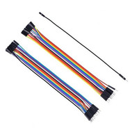 Fils de cavalier Dupont 1P à 40P pas de 2.54mm mâle à femelle câble ruban faisceau de câbles plats pour planche à pain Arduino DIY Electronics