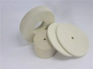 Disque de polissage en feutre de laine de 5 pouces - Disque pour meuleuse d'angle M14 |   Tampon de polissage pour voiture/métal/marbre - Product Image 5