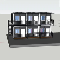 Bureau préfabriqué moderne en panneaux sandwich démontables, maisonnette compacte en kit, bâtiment extérieur pour écoles, centres commerciaux, hôtels, hôpitaux