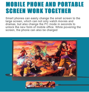 Moniteur portable 14 pouces, écran double, extension d'écran, à placer sur le bureau, compatible avec la plupart des ordinateurs portables de 12 à 18,5 pouces - Product Image 3