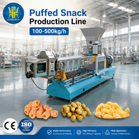 Machine à souffler le maïs, machine à fabriquer des snacks au maïs, ligne de production complète d'anneaux d'oignon soufflés par extrusion