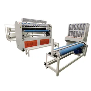 Long Arm Pattern Industrial Fabric Quilting Equipment Computerized Multi Head Needle Frame Moved Ultrasonic Quilting Machine