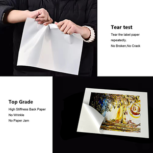 Plantilla de etiquetas <span class=keywords><strong>adhesivas</strong></span> de tamaño A4 YESN, etiqueta de código de barras de dirección personalizada, hojas de papel <span class=keywords><strong>adhesivas</strong></span> impermeables para impresora láser y de inyección de tinta - Product Image 2