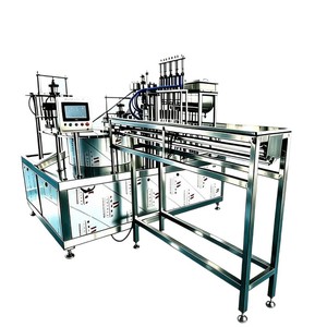 Máquina llenadora de bolsas verticales ZLD-8 de 8 cabezales, totalmente automática, para llenado de líquidos en salsas, jugos, alimentos e industria química. - Product Image 4