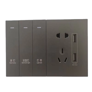 Panneau de commutation d'hôtel intelligent avec matériau en aluminium bipolaire à <span class=keywords><strong>4</strong></span> voies comprenant des <span class=keywords><strong>fils</strong></span> pour la connexion réseau - Product Image 5