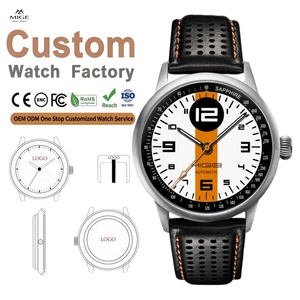 Relojes Mecánicos Japoneses Personalizados Deportivos Casuales Más Vendidos, Relojes Automáticos de Cuero de 50 m OEM para Hombre, Luminosos - Product Image 1