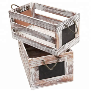 Caisses de rangement décoratives en <span class=keywords><strong>bois</strong></span> de ferme Boîtes de caisse de nidification en détresse - Product Image 6