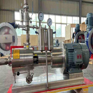 Pompe mélangeuse en ligne à double étage en acier inoxydable, émulsifiant à cisaillement élevé pour liquides, boissons et produits laitiers - Product Image 5