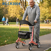 Déambulateur en fibre de carbone pour personnes âgées |   Hauteur réglable, pliable, haute capacité de charge, léger, certifié CE, confortable