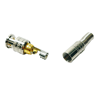75 Ohm Coax RG6 Compresión F BNC Macho Enchufe RF Cable Coaxial BNC Conector macho para CCTV RG58 RG59 RG6