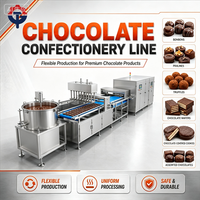 TGmachine Nouvelle ligne de production de chocolat moulé facile à utiliser pour les usines de snacks, utilisant des noix, du lait, de la farine et du maïs