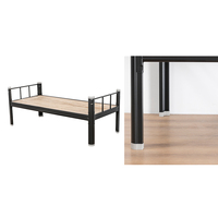 Nouveau design de meubles en métal peu encombrant, cadre de lit en acier, lit double queen size, plate-forme, lit superposé en acier à vendre, Bett pas cher
