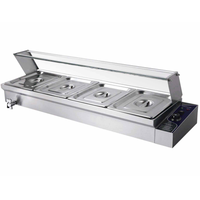 Bain-marie commercial de table BSB-5 avec 5 plateaux chauffants pour aliments, équipement de cuisson