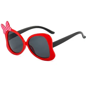 Billig Großhandel angepasst New Fashion Girl Klassiker Fliege UV400 Sonnenbrille Kinder spielen Sonnenbrille