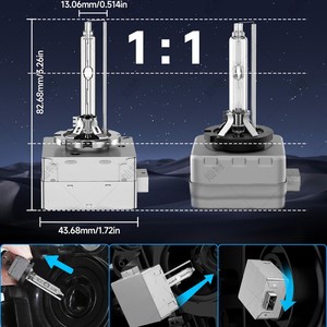 Lampadina Xenon HID per Auto 65W Serie <span class=keywords><strong>D</strong></span> D1S D2S D3S D4S D5S Faro Xenon Super Luminoso - Product Image 4