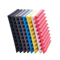 Panneaux acoustiques en mousse de polyuréthane ECO modernes |   Tuiles insonorisantes ignifuges en forme de coin pour studio et salle