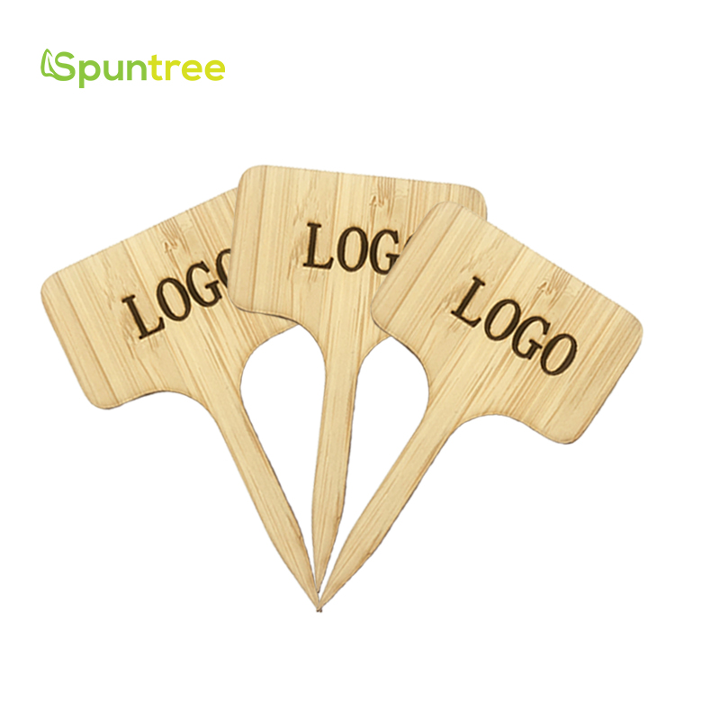 Пользовательские Дешевые Твердые бамбуковые декоративные этикетки для растений, садовые знаки, этикетки для посадки